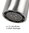 Deusenfeld M8HH1050 | Hoch Waschtisch Hebelmischer für Waschschale, ohne Ablauf | Edelstahl, matt