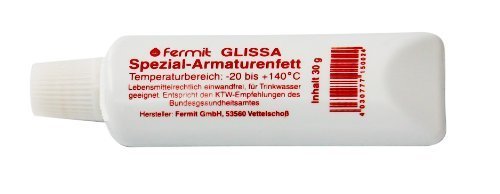 Glissa Fermit Spezial Armaturenfett, Trinkwasser geeignet, Temperaturbereich -20° bis +140° C, 30g
