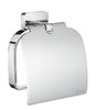 Smedbo Design Toilettepapierhalter Papierhalter "ICE" mit Deckel, aus verchromten Messing
