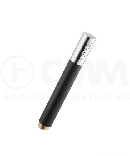 DEUSENFELD Design Metall Stab Handbrause "SATURN BLACK EDITION" zerlegbar, schwarz / chrom