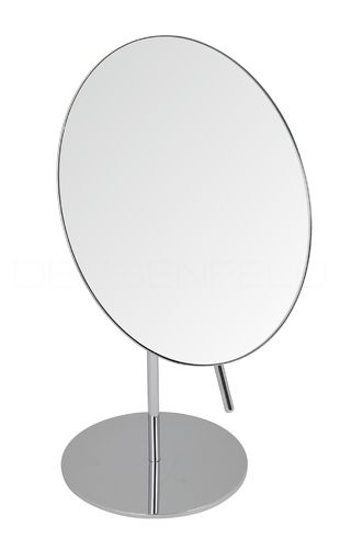 DEUSENFELD SK50C - Stand Kosmetikspiegel, 5x Vergrößerung, einseitig, Ø20,8cm, schwere Qualität