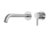 Deusenfeld M8UH3020-25 | Unterputz Waschtisch Hebelmischer, 45°Auslauf, 25cm | Edelstahl matt