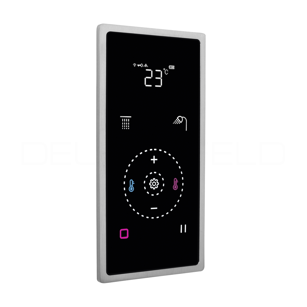 DEUSENFELD 102000WMG - M8 Unterputz Digital Edelstahl Thermostat Armatur, 2-Wege, Touch, WIFI, APP
